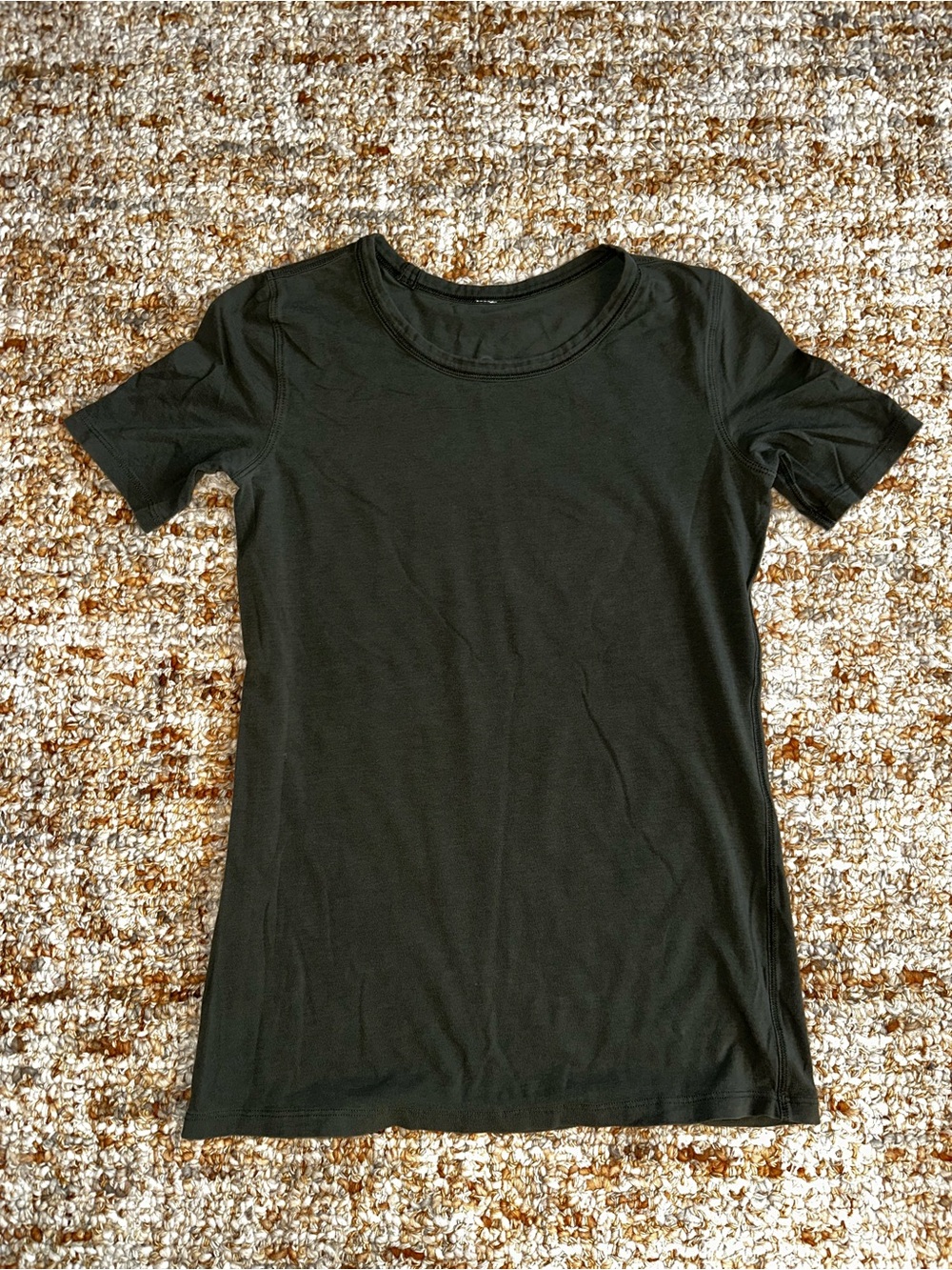 lululemon athletica Deep Olive Green Short Sleeve Crew Tee - Picture 2 of 5